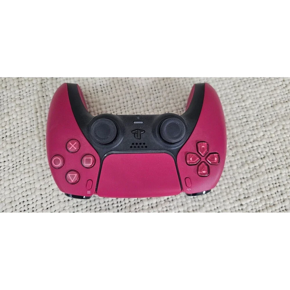 Sony PlayStation 5 DualSense Wireless Controller features a vibrant Cosmic Red